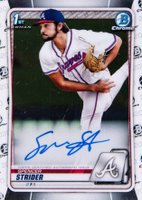2020 Bowman Draft Chrome Draft Picks Autographs #CDASS Spencer Strider Baseball Card