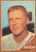 1962 Topps #557 Bob Anderson Short print Baseball Card
