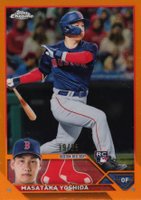 2023 Topps Chrome #167 Masataka Yoshida Orange Refractor Baseball Card
