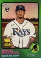 2022 Topps Heritage #347 Wander Franco Chrome-Green Refractor Baseball Card