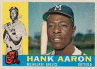 1960 Topps #300 Hank Aaron Baseball Card
