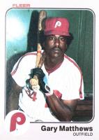 1983 Fleer #165 Gary Matthews Baseball Card