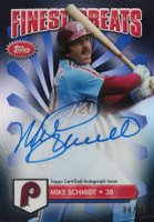 2014 Finest Greats Autographs  #FGAMS Mike Schmidt Black Refractor Baseball Card