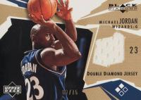 2003 Upper Deck Black Diamond Jersey #BD2MJ Michael Jordan Double Gold Basketball Card