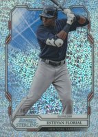 2019 Bowman Sterling #BPR38 Estevan Florial Speckle Refractor Baseball Card