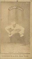 1887 Old Judge #112-1a Con Daley Hands on knees-C., Boston Baseball Card