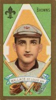 1911 Gold Borders #206 Bobby Wallace Cap Baseball Card