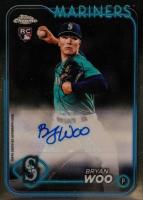 2024 Topps Chrome Update Chrome Baseball Update Series Autographs #ACBW Bryan Woo Baseball Card