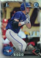 2016 Bowman Draft  #BDC81 Cavan Biggio Chrome-Refractor Baseball Card