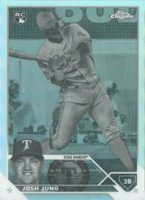 2023 Topps Chrome #93 Josh Jung Negative Refractor Baseball Card