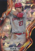 2021 Bowman's Best Heatwave Die-Cuts #HW10 Mike Trout Atomic Refractor Baseball Card