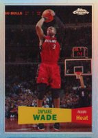 2007 Topps Chrome #3 Dwyane Wade 1957-58 Variation-Refractor Basketball Card