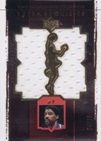 2003 Upper Deck Exquisite Collection Extra Exquisite Dual Jersey #EE2JE Julius Erving Basketball Card
