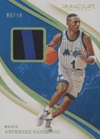 2019 Panini Immaculate Collection Swatches #SWANF Anfernee Hardaway Gold Basketball Card