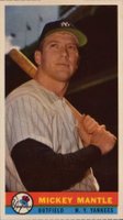 1959 Bazooka Hand Cut # Mickey Mantle Baseball Card