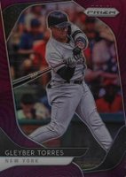 2020 Panini Prizm #100 Gleyber Torres Purple Prizm Baseball Card