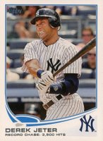 2013 Topps #373 Derek Jeter Mini Baseball Card