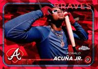 2024 Topps Chrome Sapphire #1 Ronald Acuna Jr. SP-Red Baseball Card