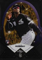 2020 Ben Baller Chrome Ben's Diamond Die-Cuts #BDC15 Luis Robert Gold Refractor Baseball Card