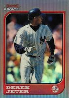 1997 Bowman Chrome #1 Derek Jeter Refractor Baseball Card