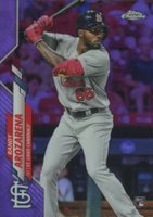 2020 Topps Chrome #49 Randy Arozarena Purple Refractor Baseball Card