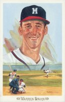 1989 Perez-Steele Celebration Postcard #39 Warren Spahn Baseball Card