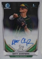 2014 Bowman Chrome Draft Pick Autograph #MCH Matt Chapman Baseball Card