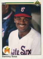 1990 Upper Deck #17 Sammy Sosa Star Rookie Baseball Card