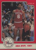 1984 Star Julius Erving #8 Julius Erving NBA MVP, 1981 Basketball Card