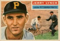 1956 Topps #97 Jerry Lynch White Back Baseball Card