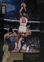 1996 Upper Deck Jordan Collection #JC2 Michael Jordan 50-Point Scoring Games Basketball Card
