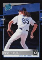 2020 Panini Donruss Optic #32 Dustin May Black Stars Baseball Card