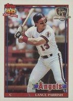 1991 Topps Desert Shield #210 Lance Parrish Baseball Card