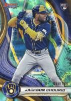 2024 Bowman's Best #38 Jackson Chourio Aqua Lava Baseball Card