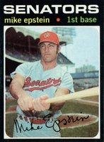 1971 Topps #655 Mike Epstein Short Print Baseball Card