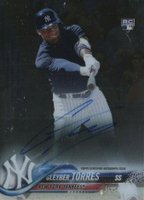 2018 Topps Clearly Authentic #GT Gleyber Torres Autograph Baseball Card