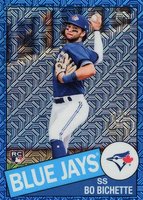 2020 Topps Update Silver Pack 1985 Chrome Promo #CPC14 Bo Bichette Blue Refractor Baseball Card