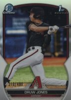 2023 Bowman Chrome Prospects #BCP25 Druw Jones Refractor Baseball Card