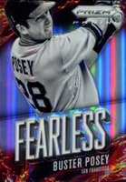 2014 Panini Prizm Fearless #2 Buster Posey Prizm Baseball Card