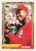 1992 Topps Traded #58T Brian Jordan Baseball Card