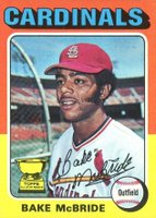 1975 Topps Mini #174 Bake McBride Baseball Card