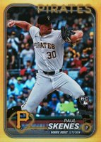 2024 Topps Update #US288 Paul Skenes Gold Rainbow Foil Baseball Card