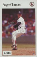 1986 Sports Illustrated Poster Test Stickers #4583 Roger Clemens Baseball Card
