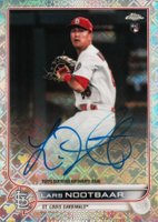 2022 Topps Chrome Logofractor Edition Chrome Autographs #CALN Lars Nootbaar Baseball Card