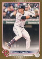 2022 Topps Update #US261 Steven Kwan Gold Baseball Card