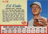 1962 Post Cereal #119 Ed Kasko Baseball Card