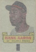 1966 Topps Rub-Offs #1 Hank Aaron Baseball Card