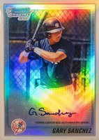 2010 Bowman Chrome Prospects #BCP207 Gary Sanchez Refractor-Autograph Baseball Card