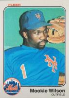 1983 Fleer #560 Mookie Wilson Baseball Card