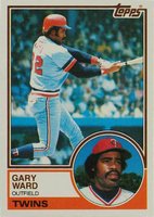 1983 Topps #517 Gary Ward Baseball Card